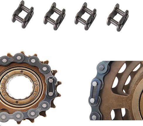 10 قطع #35 سلسلة وصلات رئيسية، وصلة موصل سلسلة دوارة من سبائك الفولاذ، موصل عالي التحمل للدراجات الهوائية الصغيرة كارتينغ حفرة ATV سكوتر دودل موتوفوكس هاربور فريت بريداتور 212cc Go Kart Cart. in Kuwait