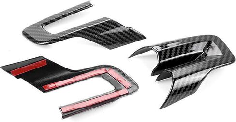 غطاء عجلة القيادة من ألياف الكربون من GSRECY متوافق مع Ford Mustang 2015 2016 2017 2018 2019 2020 2021 2022 ملحقات الديكور الداخلي in Kuwait