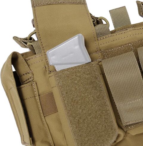EMERSONGEAR Tactical Magazine Pouch,Mag Pouch with Utility Pouch, Tactical Vest Chest Rig Bag,MF Style Gen IV Compatible Placards for Magazines in Kuwait
