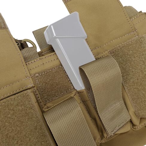 EMERSONGEAR Tactical Magazine Pouch,Mag Pouch with Utility Pouch, Tactical Vest Chest Rig Bag,MF Style Gen IV Compatible Placards for Magazines in Kuwait