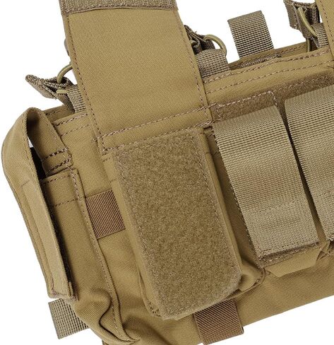EMERSONGEAR Tactical Magazine Pouch,Mag Pouch with Utility Pouch, Tactical Vest Chest Rig Bag,MF Style Gen IV Compatible Placards for Magazines in Kuwait