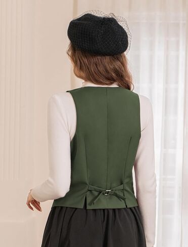Belle Poque Waistcoat Vest for Women Suit Vest Tops Asymmetrical Hem Tuxedo Vest Sleeveless Blazers Jackets in Kuwait