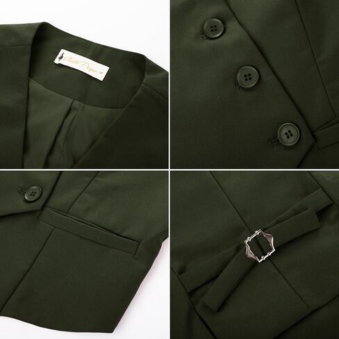 Belle Poque Waistcoat Vest for Women Suit Vest Tops Asymmetrical Hem Tuxedo Vest Sleeveless Blazers Jackets in Kuwait