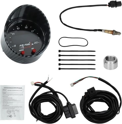 30-0334 X-Series Wideband UEGO Air/Fuel Ratio Gauge 52mm (2-1/16") with 4.9 LSU Sensor, Wideband O2 Control Sensor Kit, 0-5V&RS232 Output Upgraded Digital AFR Controller Gauge with OBDII Connectivity in Saudi Arabia