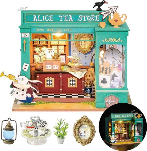 Rolife DIY Miniature House Kit Cozy Kitchen, Tiny House Kit for Adults to Build, Mini House Making Kit with Furnitures, Halloween/Christmas Decorations/Gifts for Family and Friends (Cozy Kitchen) in Kuwait