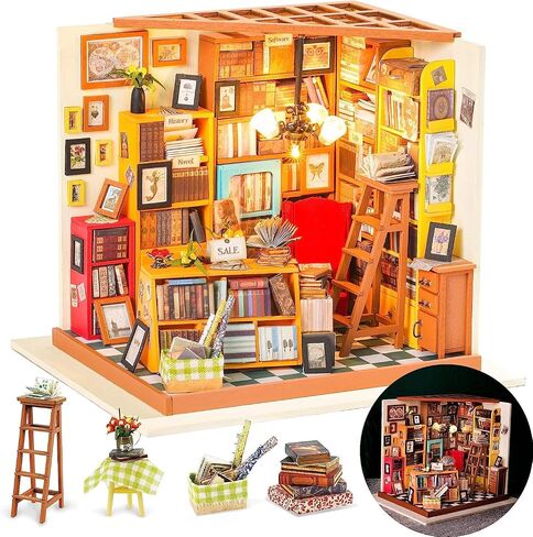 Rolife DIY Miniature House Kit Cozy Kitchen, Tiny House Kit for Adults to Build, Mini House Making Kit with Furnitures, Halloween/Christmas Decorations/Gifts for Family and Friends (Cozy Kitchen) in Kuwait