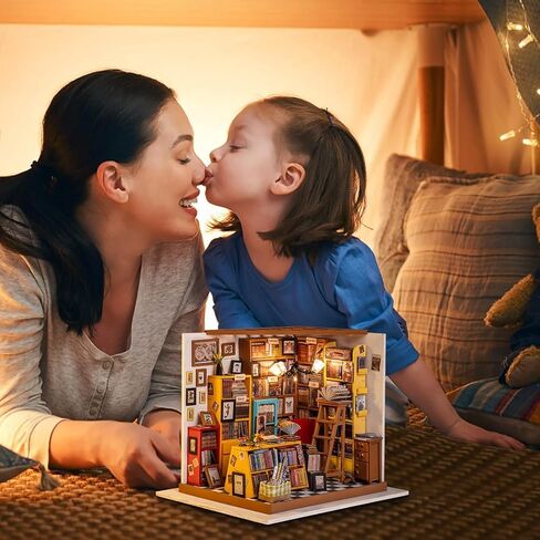 Rolife DIY Miniature House Kit Cozy Kitchen, Tiny House Kit for Adults to Build, Mini House Making Kit with Furnitures, Halloween/Christmas Decorations/Gifts for Family and Friends (Cozy Kitchen) in Kuwait