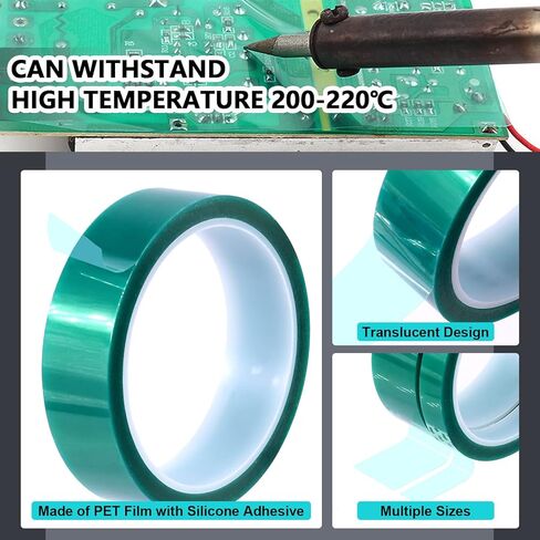 مجموعة متنوعة من 166 قطعة من سدادات مدببة من مطاط السيليكون و4 قطع شريط لاصق أخضر عالي الحرارة من PET لطلاء المسحوق، والطلاء، والأكسدة، والطلاء، وتطبيقات تفجير الوسائط. in Kuwait