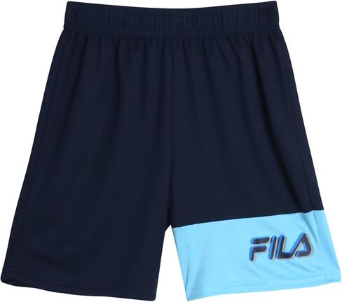 Fila Boys Shorts Set - 3 Piece Active Short Sleeve Shirts and Performance Athletic Shorts - Summer Outfit Set for Boys (4-12) in Saudi Arabia