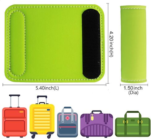 Luggage Handle Wrap-5 Pack Luggage Handle Wraps for Suitcase/Carry on/Bag/Car Neon Luggage Identfiers Travel Accessories for Luggage (Neon Orange) in Saudi Arabia