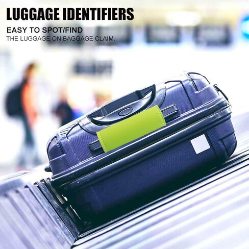 Luggage Handle Wrap-5 Pack Luggage Handle Wraps for Suitcase/Carry on/Bag/Car Neon Luggage Identfiers Travel Accessories for Luggage (Neon Orange) in Saudi Arabia