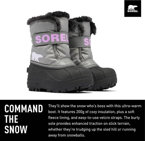Sorel Unisex-Child Snow Commander Boot in Saudi Arabia