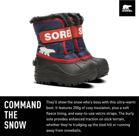 Sorel Unisex-Child Snow Commander Boot in Saudi Arabia