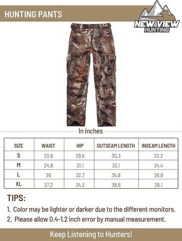 ملابس صيد مموهة للأطفال من NEW VIEW صامتة، سترة وسراويل صيد للشباب للشتاء البارد، معطف صيد مموه للأولاد والبنات (شجرة-S) in Kuwait