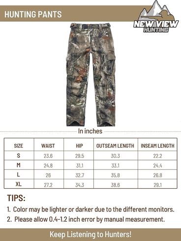 ملابس صيد مموهة للأطفال من NEW VIEW صامتة، سترة وسراويل صيد للشباب للشتاء البارد، معطف صيد مموه للأولاد والبنات (ورقة-S) in Kuwait