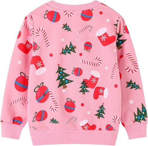سويت شيرت للفتيات من HILEELANG للهالوين والكريسماس بياقة دائرية وأكمام طويلة بلوفر قطني برسومات علوية in Kuwait