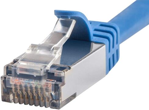 Monoprice Cat7 Ethernet Patch Cable - 600Mhz, 10G, CMX, S/FTP, 26AWG Stranded Copper Wire, 100 Feet, Black - Entegrade Series in Kuwait