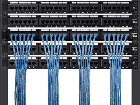 Monoprice Cat7 Ethernet Patch Cable - 600Mhz, 10G, CMX, S/FTP, 26AWG Stranded Copper Wire, 100 Feet, Black - Entegrade Series in Kuwait