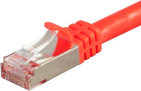 Monoprice Cat7 Ethernet Patch Cable - 600Mhz, 10G, CMX, S/FTP, 26AWG Stranded Copper Wire, 100 Feet, Black - Entegrade Series in Kuwait