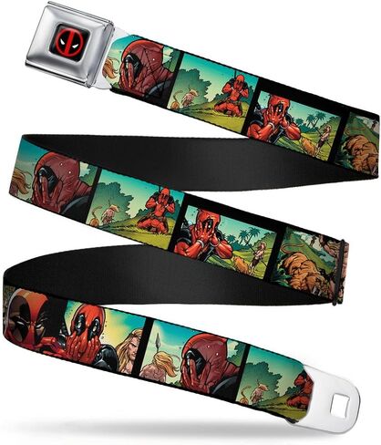 Buckle-Down Men's Seatbelt Belt Deadpool Ka-zar Wdp017 in Saudi Arabia