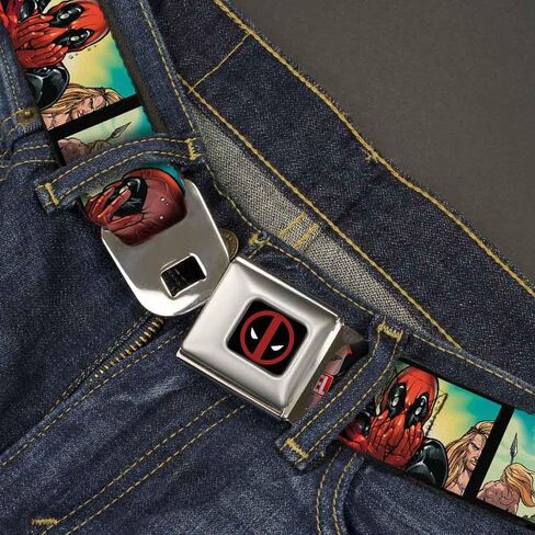 Buckle-Down Men's Seatbelt Belt Deadpool Ka-zar Wdp017 in Saudi Arabia
