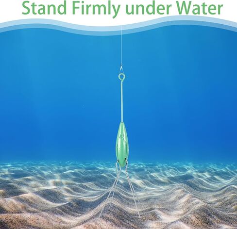 Libima 5 Pcs Sputnik Sinker Surf Fishing Weight Long Tail Fishing Sinkers Fishing Equipment Sputnik Surf Weight for Sea Sand Ocean Beach, Green in Saudi Arabia