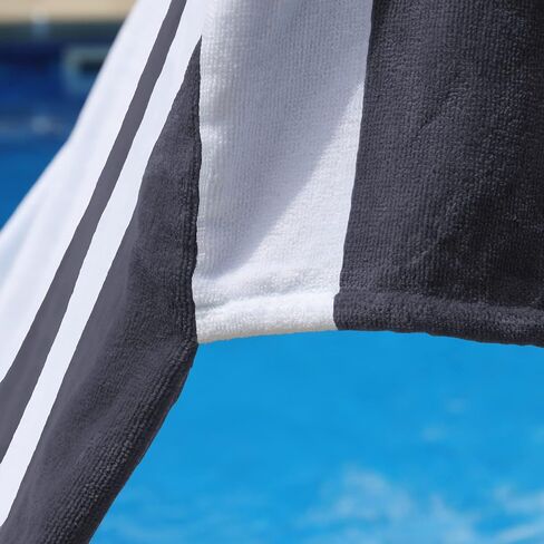 SUPERIOR Cabana Cotton Lounge Chair Cover, Outdoor Towel/Chaise Furniture Covers, Terry Cloth, Beach, Spa, Swim Accessories, Pool Chair Cover, Soft, Quick Drying, 32" x 102", Turquoise in Saudi Arabia