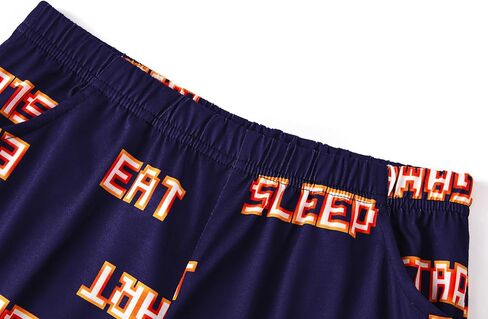 Beezizac Pajamas For Little Big Boys Cozy 3-Piece Soft Short Sleeves Shorts Set & Pants Cool PJ Kid Size 6-18 in Saudi Arabia