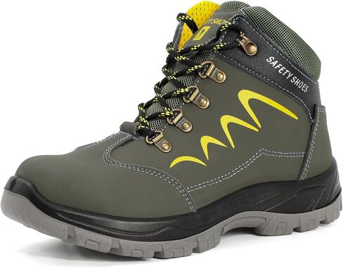 أحذية عمل من ESTAMICO بمقدمة فولاذية للرجال مقاومة للثقب، أحذية صناعية وبنية مقاومة للماء in Kuwait