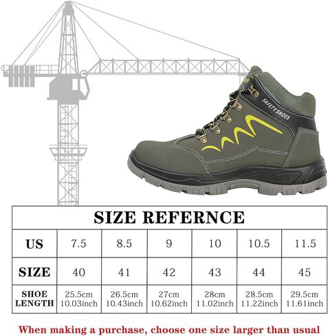 أحذية عمل من ESTAMICO بمقدمة فولاذية للرجال مقاومة للثقب، أحذية صناعية وبنية مقاومة للماء in Kuwait