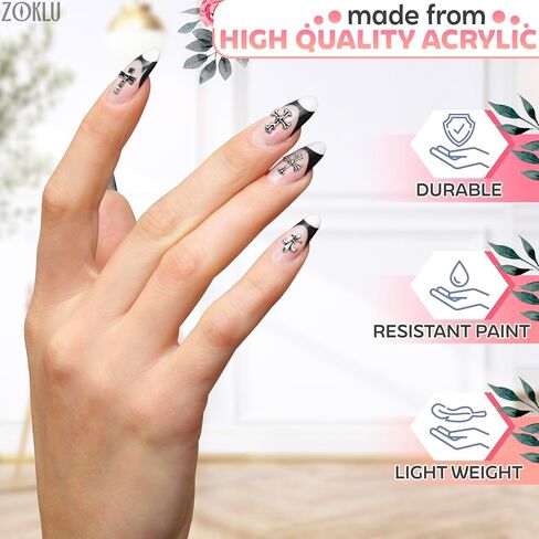 100Pcs Cross Nail Charms for Nails Accessories - Metal Nail Charms for Nails Design Nail Art Supplies for Women Goth Nail Art Charms Nails Accessories Professional - Nail Cross Charms for Nails in Saudi Arabia