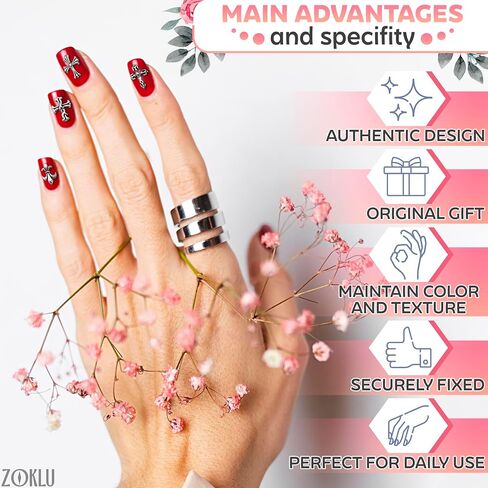 100Pcs Cross Nail Charms for Nails Accessories - Metal Nail Charms for Nails Design Nail Art Supplies for Women Goth Nail Art Charms Nails Accessories Professional - Nail Cross Charms for Nails in Saudi Arabia