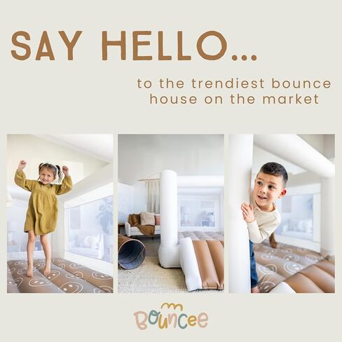 Bouncee House in Bloom - Indoor Bounce House with Slide - Pink Bounce House for Kids 3-6 - Trendy Toddler Bounce House - Small Bounce House - Jump House - Kids Bounce House in Kuwait