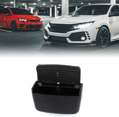 uxcell a14101000ux0674 Black Plastic Rectangle Shaped Car Smokeless Cigarette Ashtray Holder in Saudi Arabia
