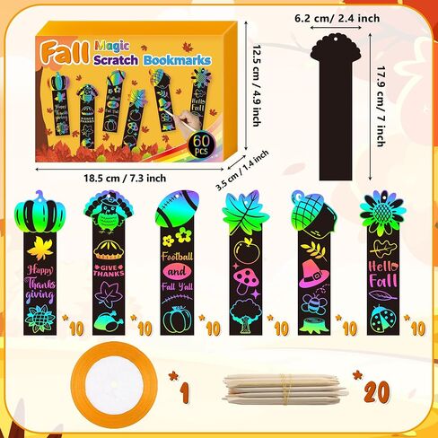 BeYumi Flower Scratch Cards Craft - 60Pcs Mother's Day Flower Scratch Cards Craft Kit for Kids DIY Flower Pot Magic Rainbow Color Craft Teacher Appreciation Gift School Classroom Home Fun Activities in Kuwait