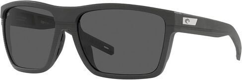 نظارة شمسية Pargo Polarized Aviator للرجال من Costa Del Mar، صافية باللون الأزرق الداكن/الرمادي 580G، 61 ملم in Kuwait