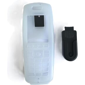 حافظة سيليكون شفافة لجهاز Spectralink 8440 مع مشبك سلكي دوار