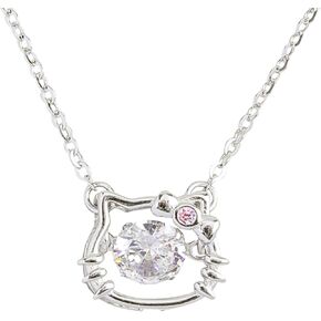 sterling silver contour pendant necklace, women jewelry 18 necklace, fashionable accessory necklace, can be the beautiful gift for women.
