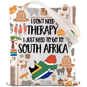 KUIYAI South Africa Trip Tote Bag South Africa Vacation Gift South Africa Souvenir Gift South Africa Wild Animal Gift