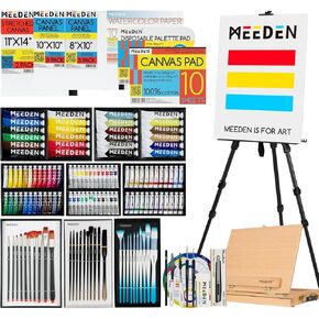 MEEDEN 149PCS Art Supplies with French Easel, All-in-one Painting Set for Artists