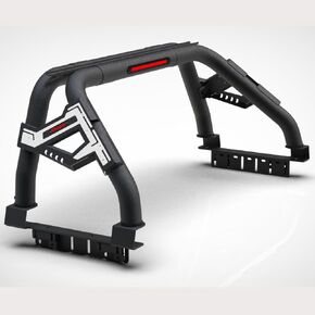 Black SRBL013 Sport Bar Roll Bar Compatible with Full-Size Trucks F150 | F250 | F350 | Silverado Sierra 1500 2500 3500HD | Ram 1500 2500 3500 | Tundra | Titan
