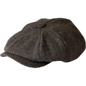 Gamble & Gunn Shelby Herringbone Button Top Cap