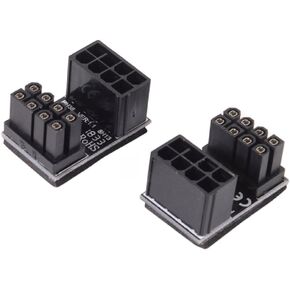 NFHK 12VHPWR ATX3.0 PCI-E 5.0 Power Modular Adapter to Four ATX 8P Down Angled 90 Degree for 4080 5090TI 16Pin 12+4P Graphics Card (Three ATX 8P Up)