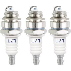 3Pcs L7T Spark Plugs for 36cc 43cc 47cc 49cc 52cc 2-Stroke Small Engine Chainsaw Trimmer Mower Blower Brushcutter Replace NGK BPMR7A BPM7A Champion RCJ6Y RCJ7Y Spark Plug