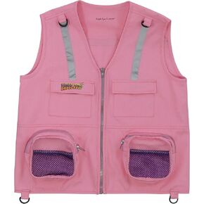 Kids Cargo Vest for Boys and Girls with Reflective Safety Straps