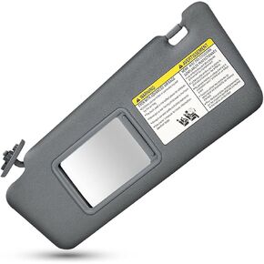 Left Driver SideSun Visor Replacement for Toyota Tacoma 2005 2006 2007 2008 2009 2010 2011 2012 Visor Assembly Without Light 74320-04181-B1 (Gray)