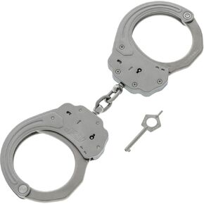 ASP Sentry Handcuffs, Professional Grade Restraints with Stainless Steel Frames, Forged Steel Bows, Dual-Sided Keyways, and Double Lock Slots for Tactical Gear and Equipment