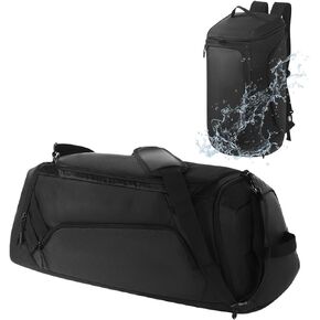 60L Gym Travel Duffel Backpack Bag for Men Women Sports Waterproof Weekender Large Bags with Shoe Compartment