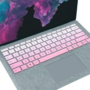MUBUY Keyboard Cover Fit 2020 2019 Microsoft Surface Pro 7 |2019 2018 Surface Pro 6 |Surface Pro 5 |Surface Pro 4 12.3" Premium Ultra Thin Keyboard Protective Skin, US Layout -CandyBlack
