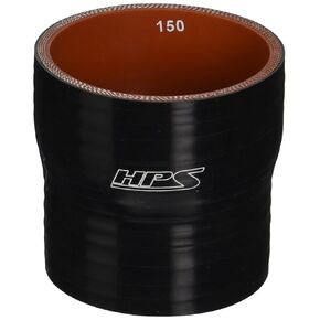 HPS HTSR-250-275-BLK Silicone High Temperature 4-ply Reinforced Reducer Coupler Hose, 50 PSI Maximum Pressure, 3" Length, 2-1/2" > 2-3/4" ID, Black